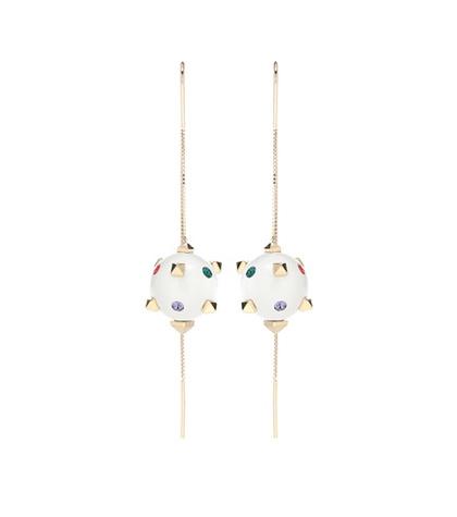 Valentino Rockstud Ball Threader Earrings