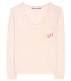 Miu Miu Coralin Embroidered Cashmere Sweater
