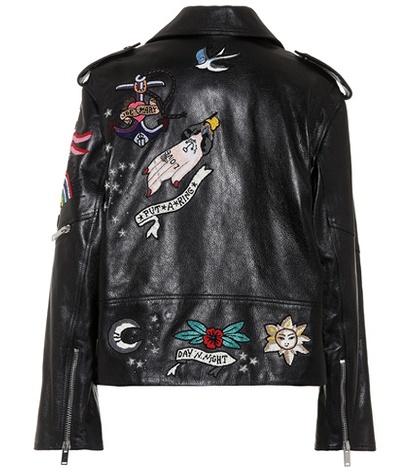 Valentino Beaded Leather Jacket