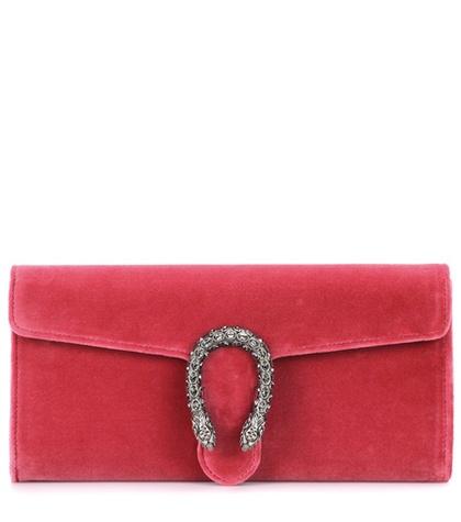 Jimmy Choo Dionysus Crystal-embellished Velvet Clutch