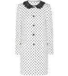 Carven Polka-dot Printed Jacquard Coat