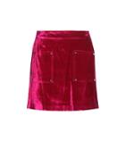 Francesco Russo Embossed Velvet Skirt