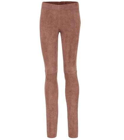 Gianvito Rossi Suede Leggings