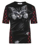 Balenciaga Printed Cotton And Jersey T-shirt