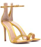 Gianvito Rossi Exclusive To Mytheresa.com – Glam Embellished Satin Sandals