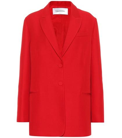 Valentino Cady Wool And Silk Blazer
