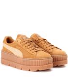 See By Chlo Cleated Creeper Suede Sneakers