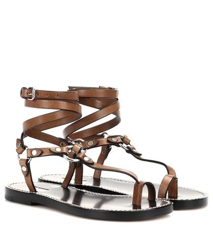 Isabel Marant Joxxy Embellished Leather Sandals