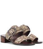 See By Chlo Embellished Leather Sandals
