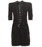 Balmain Knitted Lace-up Playsuit