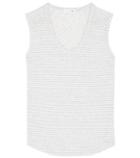 Saint Laurent Striped Linen-blend Top