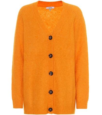 Ganni Evangelista Mohair-blend Cardigan