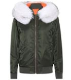 Carolina Herrera New York Fur-trimmed Bomber Jacket
