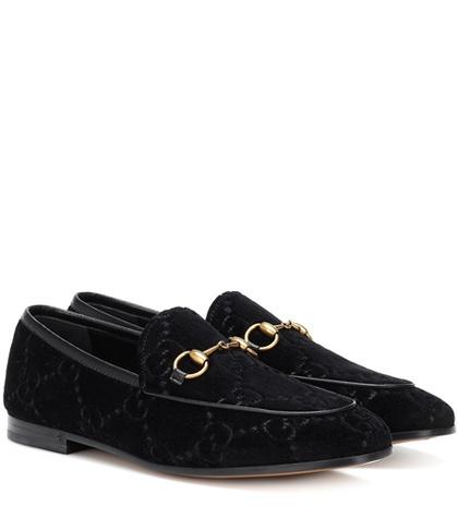 Prada Jordaan Gg Velvet Loafers
