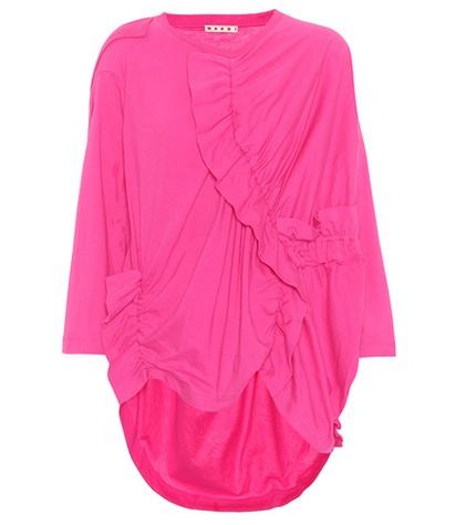 Marni Ruffled Cotton Top
