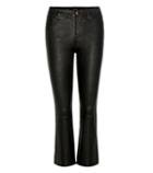 Polo Ralph Lauren Selena Mid-rise Cropped Leather Trousers