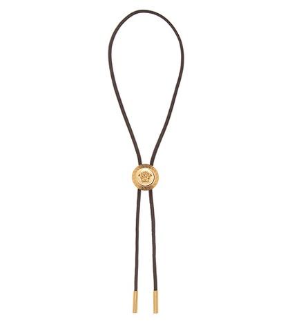 Tory Sport Medusa Cowboy Leather Necklace