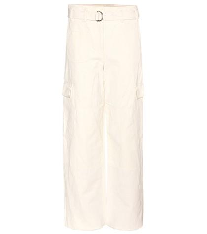 Hillier Bartley Wide-leg Cotton And Linen Twill Trousers