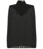 Balenciaga Fringed Silk Top