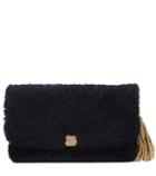 Aquazzura Fur And Leather Clutch