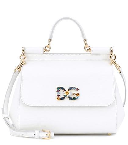 Calvin Klein 205w39nyc Sicily Medium Leather Shoulder Bag