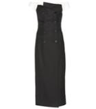 Huishan Zhang Off-the-shoulder Wool-blend Dress