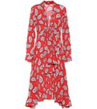 Prada Printed Silk-crêpe Dress