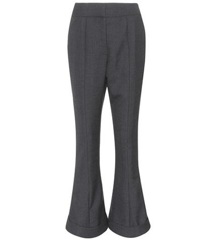 Tre Ccile Cropped Wool And Cotton Trousers