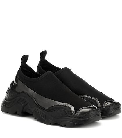 N21 Leather-trimmed Sneakers