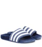 Prada Adilette Velvet Slides