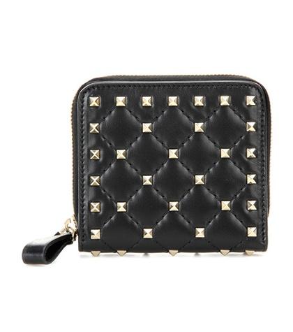 Gianvito Rossi Valentino Garavani Rockstud Leather Wallet