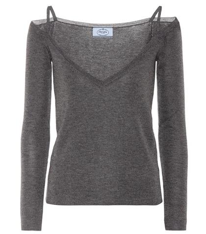 Prada Cashmere And Silk Top
