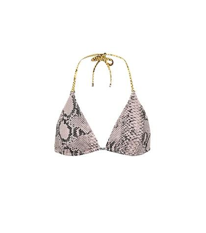 Stella Mccartney Snake Printed Bikini Top