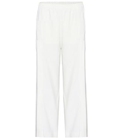Helmut Lang Crêpe High-waisted Culottes