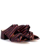 Ganni Amelie Striped Sandals