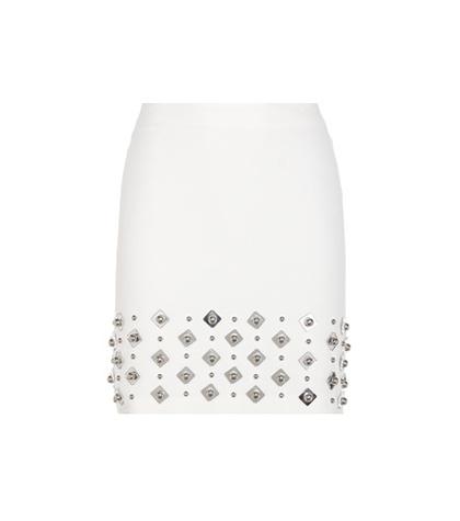 David Koma Embellished Crêpe Skirt