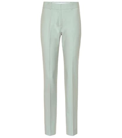 Victoria Victoria Beckham Mid-rise Straight Wool-blend Pants