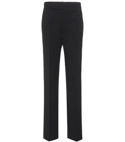 Helmut Lang Zipper-trimmed Wool-blend Trousers