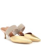Marine Serre Maisie Leather Mules