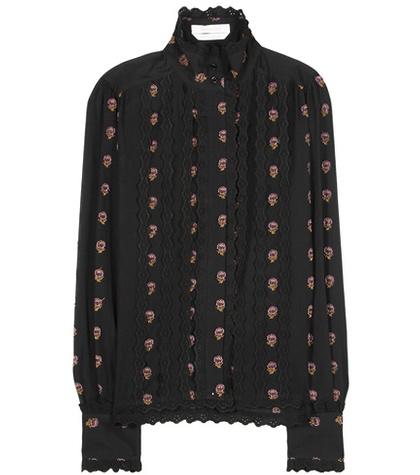 Mcq Alexander Mcqueen Eyelet-trimmed Cotton Fil Coupé Blouse