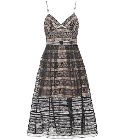 Self-portrait Floral Guipure Lace Dress