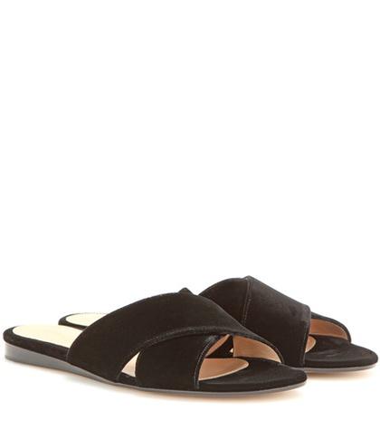 Gianvito Rossi Velvet Sandals