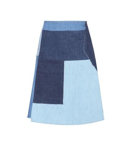 M.i.h Jeans Turo Patchwork Denim Skirt