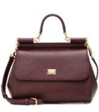Dolce & Gabbana Miss Sicily Leather Shoulder Bag