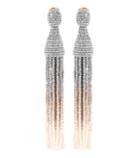 Oscar De La Renta Tasseled Clip-on Earrings