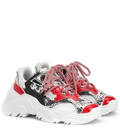 N21 Billy Leather Sneakers
