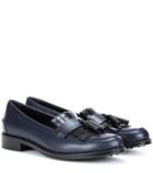 Tod's Frangia Leather Loafers