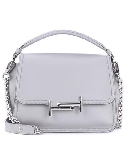 Alexander Mcqueen Double T Leather Crossbody Bag