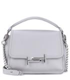 Alexander Mcqueen Double T Leather Crossbody Bag