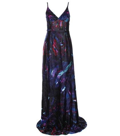 Fendi Aida Velvet Floor-length Gown
